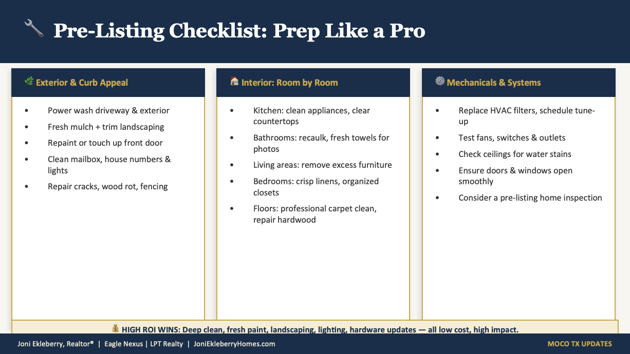 Pre-Listing Checklist Prep Like a Pro